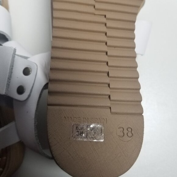 Musse & Cloud Women's White Y2K Chunky Heel Sandals EU 38 US 7 - Picture 7 of 8